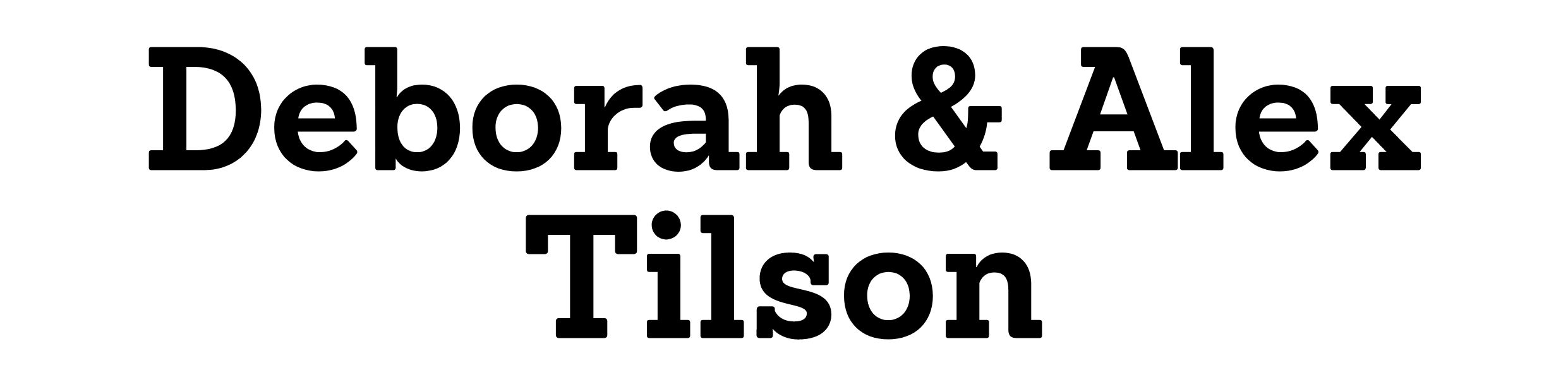 Deborah & Alex Tilson